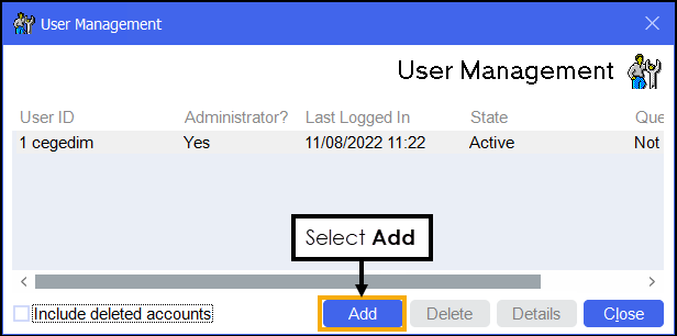 Adding a User