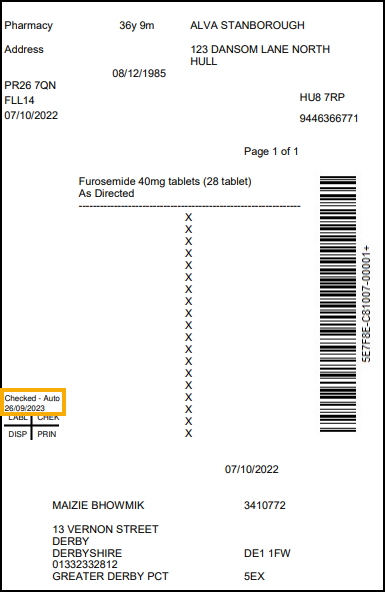 Restricting the Clinical Check Module