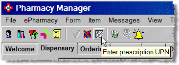 Releasing eAMS Prescriptions - Typing UPNs