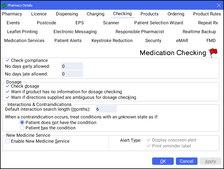 Pharmacy Details - Checking