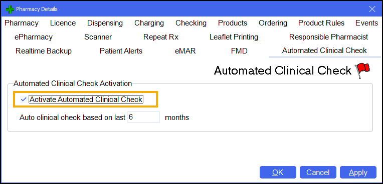 Clinical Check - Automated (Scotland)