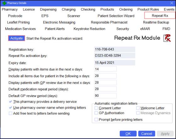 Activating Repeat Rx