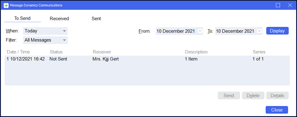 Sendn Sent Managing To Send, Received and Sent Messages