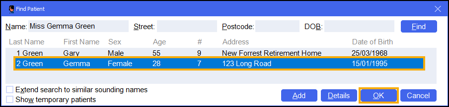 Registering a Patient for Repeat Rx