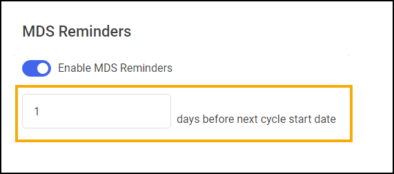 MDS Reminders