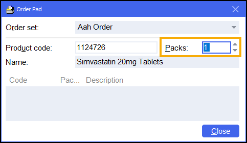 Adding Items to an Order