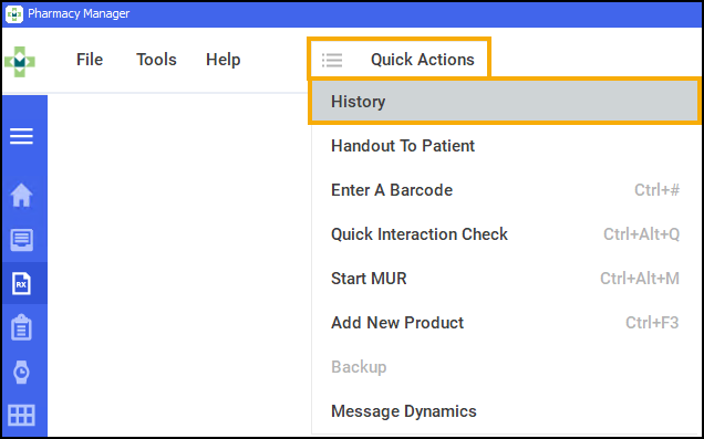 Editing a Manually Dispensed Prescription
