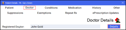 Registering a GP for Repeat Rx