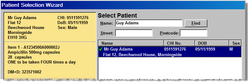 Existing Patient - Subsequent eAMS Prescription