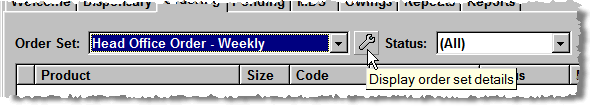 Display / Check Order Set Details