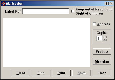 Setting up Blank Labels